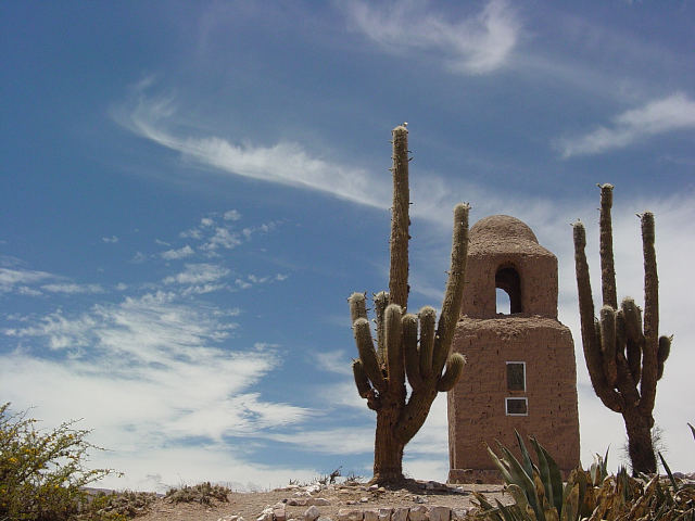 Near the Independence Monument in Purmamarca